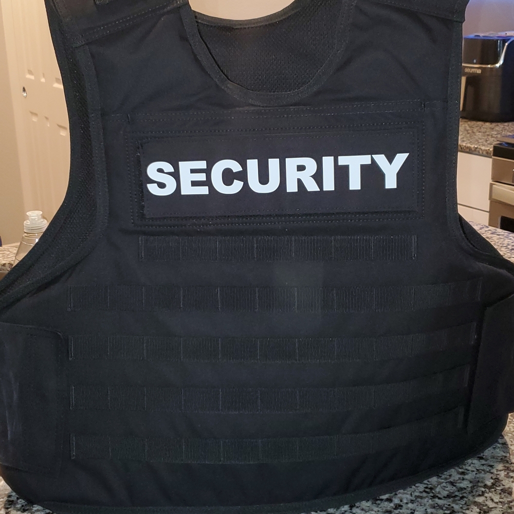 Black Security Vest